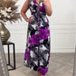 🌸LAST DAY PROMOTION - 50%OFF🌸Floral print sleeveless pleated elegant dress