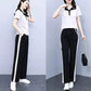 Women’s Short-sleeve Wide-leg Pants 2-piece Set