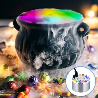 🏆2025 Halloween Hot Sale⚡🎃🔥12 LED light Ultrasonic Mist Maker Fogger