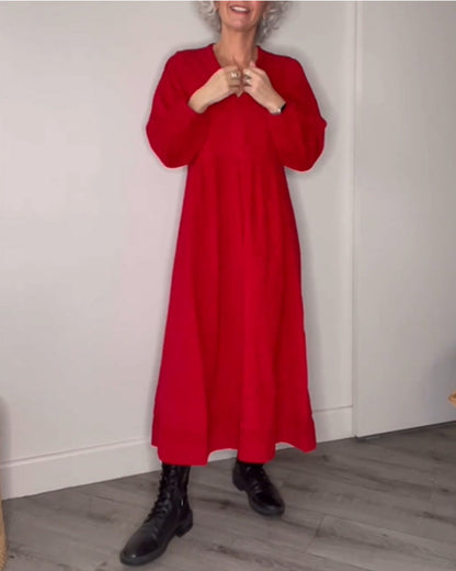 🔥2024 Hot Sale💃 V-neck Elegant Long Sleeve dress