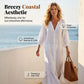 Women’s Minimalist Cotton Linen V-neck Long Dress