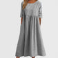 🔥Hot Sale -Round Neck Pocket Halter Cotton Dress