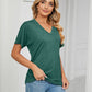 💕Summer Hot Promotion- UP TO 49% OFF🌷V-Neck Solid Color Loose Ladies Tops