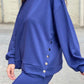 Fashion Button Split Jacket Pants Two -piece Suit