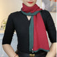 Happy Cotton Scarf" Versatile Double-Sided Magnetic Clasp Silk Scarf