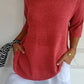 ✨ Solid Color Knitted V-Neck Top – Breathable Comfort, Minimalist Elegance & Timeless Style 💎👚