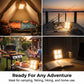Portable Solar Work Light with 4 Lighting Modes