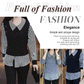 Women's Chic Faux 2-Piece Shirt