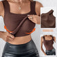 🔥Last Day 49% Off - Women’s U Neck Thermal Tank Tops with Built-In Bra