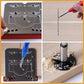 Hinge punch locator