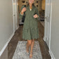 Women’s V-Neck Midi Dress