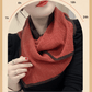 Happy Cotton Scarf" Versatile Double-Sided Magnetic Clasp Silk Scarf