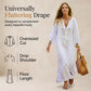 Women’s Minimalist Cotton Linen V-neck Long Dress