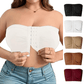 🏆LAST DAY BUY 1 GET 1 FREE✨️Plus Size Strapless Front Buckle Breathable Bra