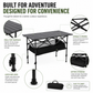 🎉New arrival 50% OFF!🏕️Carbon Steel Folding Camping Table｜Quick Setup Portable Outdoor Picnic Table ✨