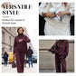 High-Neck Side-Zip Sweatshirt & Pants Set