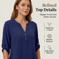 Women's V-Neck Top & Print Wide-Leg Pants Set