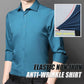 Men's Silky Wrinkle Resistant Solid Color Stretch Shirt