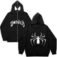 Spider Punk Zip Up Hoodie (Buy 2 Free Shipping)