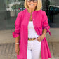⏳ Limited time 50% off! 💥Solid Color Long Cotton Shirt Jackets For Women（The more you buy, the higher the discount）