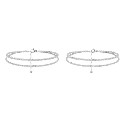 Buy 1 get 1 free🥰Dainty Layered waterproof anklet give yourself the best gift
