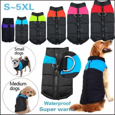 🐕Winter Warm Waterproof Dog Vest with Zipper (Size S-5XL)✨