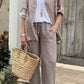 🔥49% off💟💟Two-piece cotton and linen shirt set