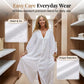 Women’s Minimalist Cotton Linen V-neck Long Dress