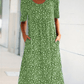 🎁 New Year Hot Sale🎁Casual Women Scoop Neck Floral Dress (with pockets)