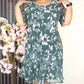 【M-4XL】Elegant high quality chiffon dress with floral pattern