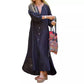 Women’s Minimalist Cotton Linen V-neck Long Dress