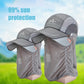 HOT SALE🔥Retractable brim outdoor/fishing/riding/climbing sunblock hat
