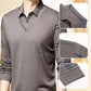 ⏳Multi-scenario fit🔥Men's Faux Two Piece Lapel Long-Sleeve Tops👔