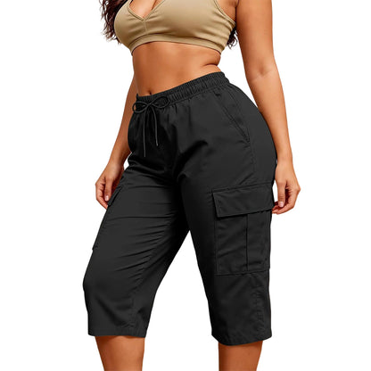 Elastic Fit Outdoor Cropped Trousers