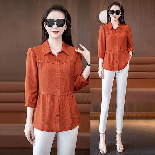 Women's Fashionable Button-down Blouse