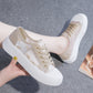 Breathable lace upper shoes for women