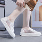 Breathable lace upper shoes for women