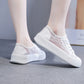 Breathable lace upper shoes for women
