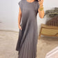 🔥Sleeveless pleated simple solid colour dress