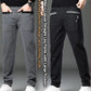 Ideal Gift - Men's Casual Stretch Straight Leg Pants with Large Pockets