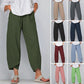 ⏳Time-Limited Special⏰Vintage Asymmetrical Elastic Waist Pockets Pants