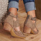 Women's Summer Hollow Leather Corrective Sandals