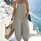 Women's Casual Patchwork Overalls Jumpsuit