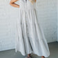 Women's  V Neck Striped Button Front Tiered Dress👗Buy 2 Save 10%