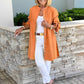 ⏳ Limited time 50% off! 💥Solid Color Long Cotton Shirt Jackets For Women（The more you buy, the higher the discount）