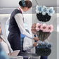 Flower design detachable hairnet barrette