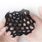 Flower design detachable hairnet barrette