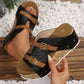 🔥50%OFF🔥Cutout Platform Wedge Sandals