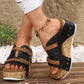 🔥Summer Promotion 50% OFF 🔥Women's Fashion Cutout Platform Wedge Sandals