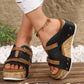 🔥Summer Promotion 50% OFF 🔥Women's Fashion Cutout Platform Wedge Sandals
